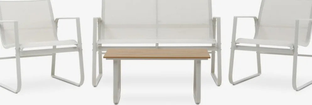 HORNSLETEnsemble lounge HORNSLET 4 personnes beige