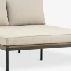 HOUModule lounge HOU méridienne 2 personnes bois d'acacia