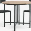 HOVVIG + HAGLEBUHOVVIG L10/90 table naturel + 2 HAGLEBU chaises noir