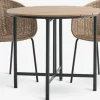 HOVVIG + TUERNEHOVVIG L10/90 table + 2 TUERNE chaises naturel