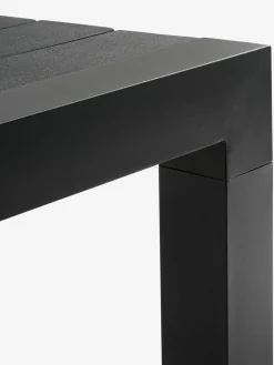 HSTEHAVE + KRISTIANSTADHESTEHAVE L205/275 table noir + 4 KRISTIANSTAD chaises vert