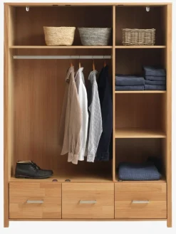 HUGGETArmoire HUGGET 139x190 coloris chêne naturel