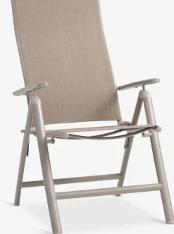 HURDALChaise inclinable HURDAL sable foncé