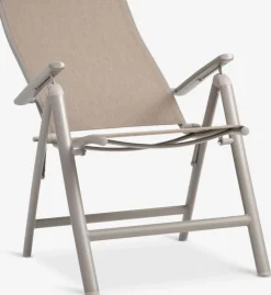 HURDALChaise inclinable HURDAL sable foncé