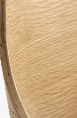 HVIDOVREChaise HVIDOVRE coloris chêne naturel/tissu noir
