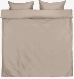 INGEBORGGoldParure de lit Satin INGEBORG 240x220 sable