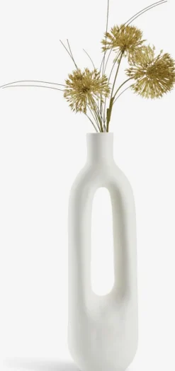 INGEMARVase INGEMAR l10xL8xH34cm blanc