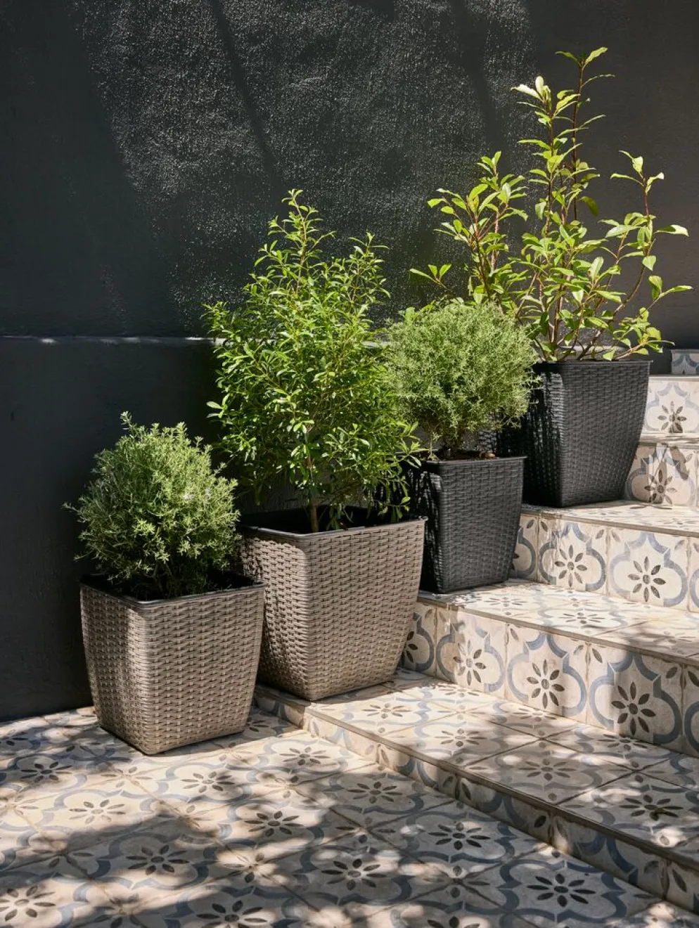 ISLOMPanier pour plantes ISLOM 38x38x39 noir