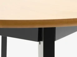 JEGINDTable JEGIND Ø105 coloris chêne naturel/noir