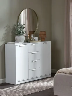 JENSLEVBuffet JENSLEV 2 portes 4 tiroirs blanc
