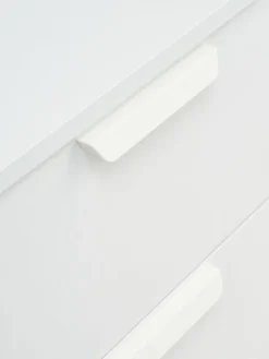 JENSLEVCommode 4 tiroirs 1 porte JENSLEV blanc