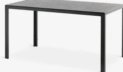 JERSORE + LEKNESJERSORE L140 table + 4 LEKNES chaises noir