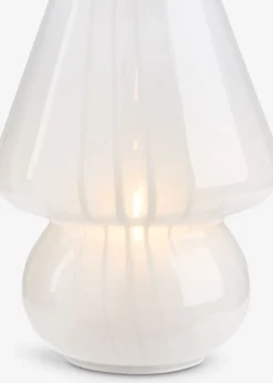 JONNYLampe à piles JONNY Ø15xH18cm a/minuterie blanc
