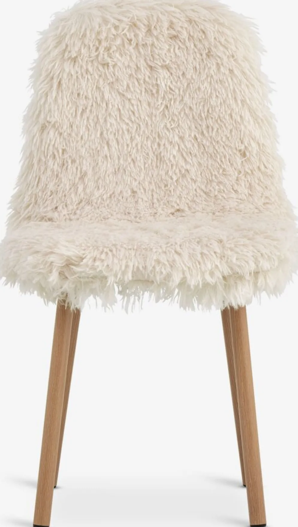 JONSTRUPChaise JONSTRUP tissu teddy blanc cassé/coloris chêne