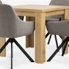 JUNGEN + ROSTRUPJUNGEN L80/160 table colo. chêne + 4 ROSTRUP chaises sable