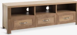 JUNGENMeuble TV JUNGEN 3 tiroirs coloris chêne foncé