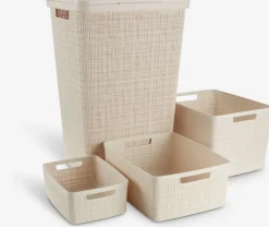 JUTEPanier JUTE 20L plastique blanc cassé
