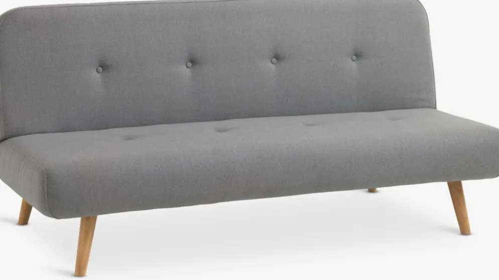 JUVRECanapé convertible JUVRE tissu gris clair/naturel