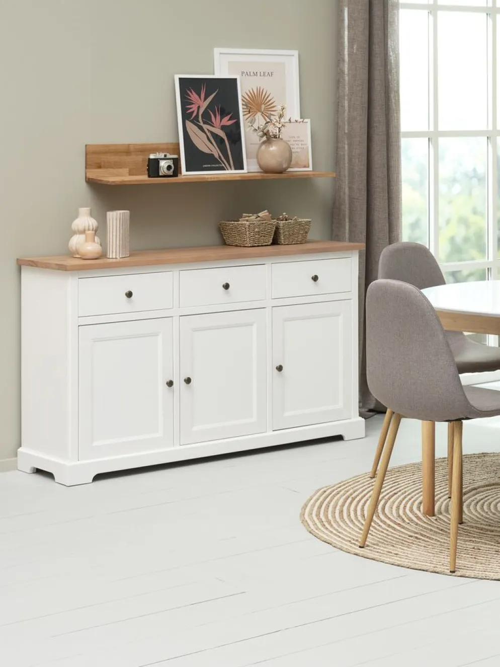 JYSTEDÉtagère murale JYSTED 110 cm chêne naturel