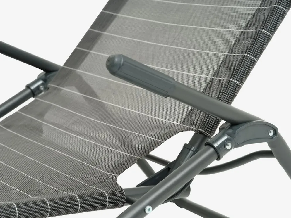 KALMARChaise relax KALMAR l60xL168 gris