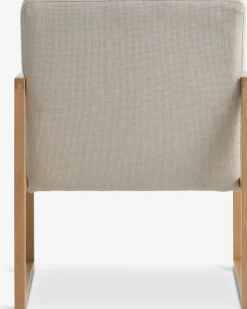 KALUNDBORGFauteuil KALUNDBORG tissu sable/chêne naturel