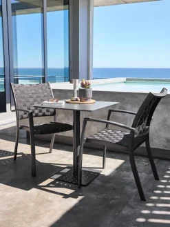 KAPPRUET + GLOMFJORDKAPPRUET L65 table + 2 GLOMFJORD chaises noir
