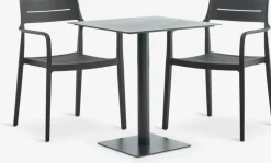 KAPPRUET + INGSTRUPKAPPRUET L65 table + 2 INGSTRUP chaises noir