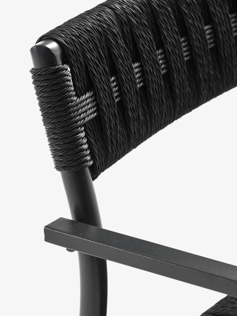 KAPPRUET + TRILLEVALLENKAPPRUET L65 table + 2 TRILLEVALLEN chaises noir