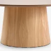 KLIPLEVTable basse KLIPLEV Ø80 coloris chêne naturel