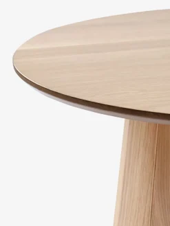 KLIPLEVTable basse KLIPLEV Ø80 coloris chêne naturel
