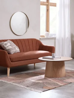 KLIPLEVTable basse KLIPLEV Ø80 coloris chêne naturel