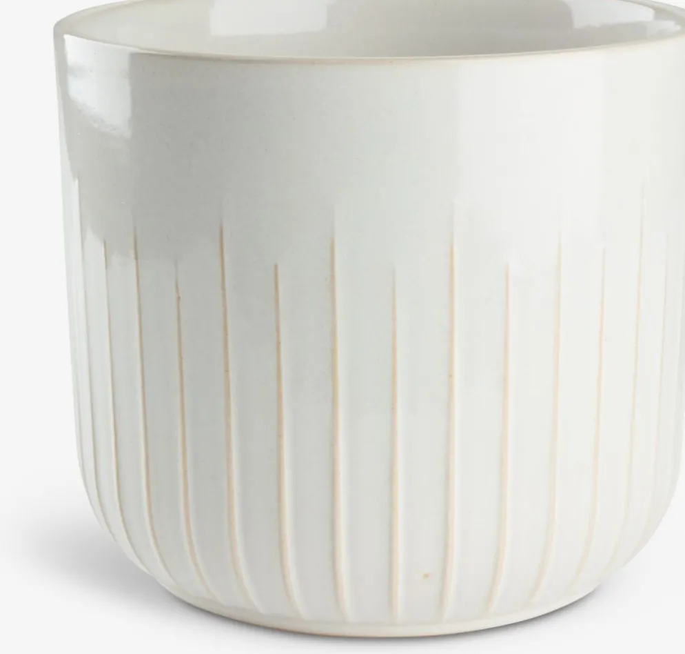 KNUDSENCache-pot KNUDSEN Ø20xH18cm blanc