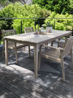 KOLLENTable de jardin KOLLEN l100xL205 bois d'acacia