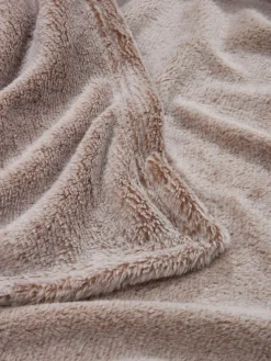 KRATTFIOLPlaid polaire KRATTFIOL 200x220 taupe