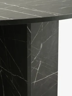 KRONDALTable KRONDAL Ø110 imitation marbre noir
