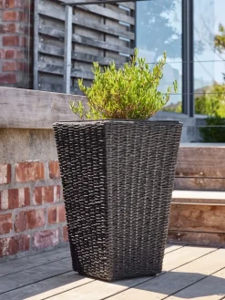 KUBBPanier pour plantes KUBB l30xL30xH50 noir