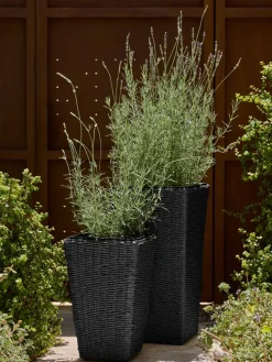 KUBBPanier pour plantes KUBB l36xL36xH70 noir