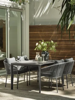 KUMLA + GILJAKUMLA L150 table + 4 GILJA chaises gris