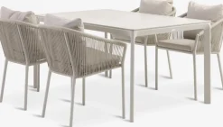 KUMLA + GILJAKUMLA L150 table + 4 GILJA chaises beige