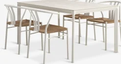 KUMLA + TAGMARKKUMLA L150 table + 4 TAGMARK chaiess beige