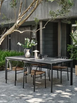 KUMLATable de jardin KUMLA l95xL200 gris