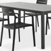 LANGET + INGSTRUPLANGET L207 table + 4 INGSTRUP chaises noir