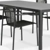 LANGET + KRISTIANSTADLANGET L207 table noir + 4 KRISTIANSTAD chaises vert
