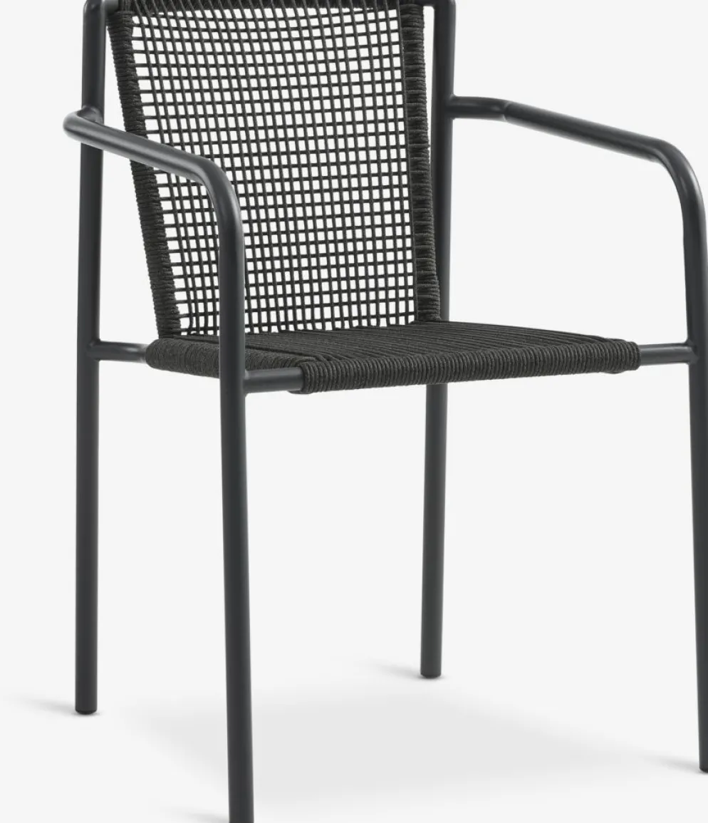 LANGET + KRISTIANSTADLANGET L207 table noir + 4 KRISTIANSTAD chaises vert
