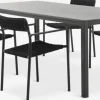 LANGET + TRILLEVALLENLANGET L207 table + 4 TRILLEVALLEN chaises noir