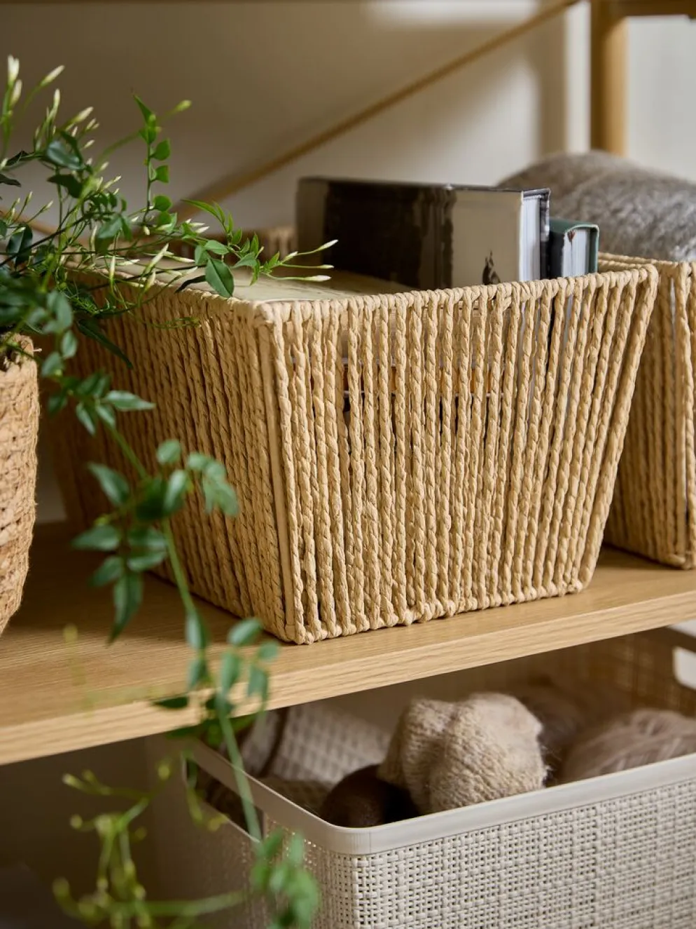LARSEMILPanier LARSEMIL l23xL33xH17cm naturel