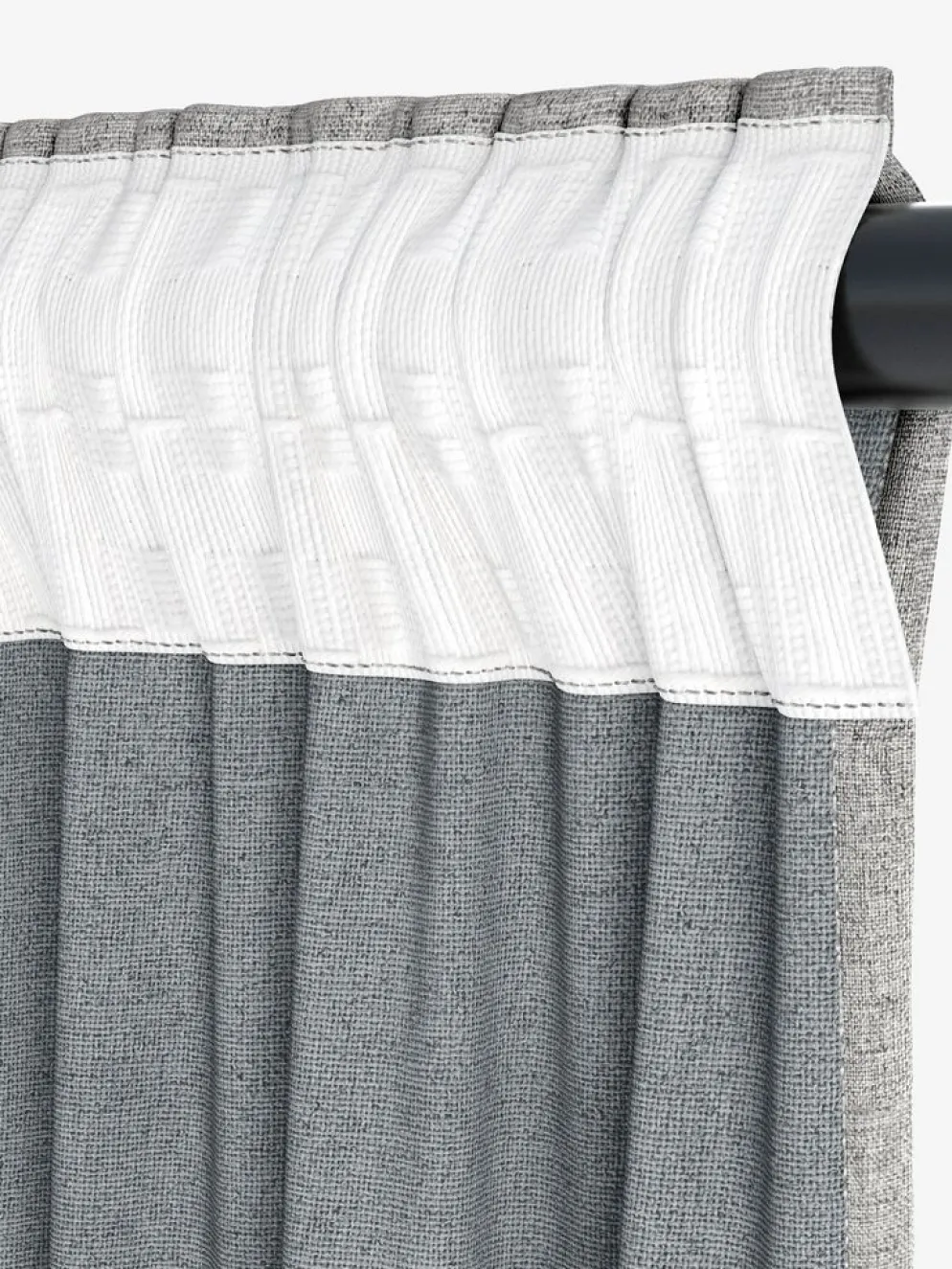 LEKARideau occultant LEKA 1x140x300 gris