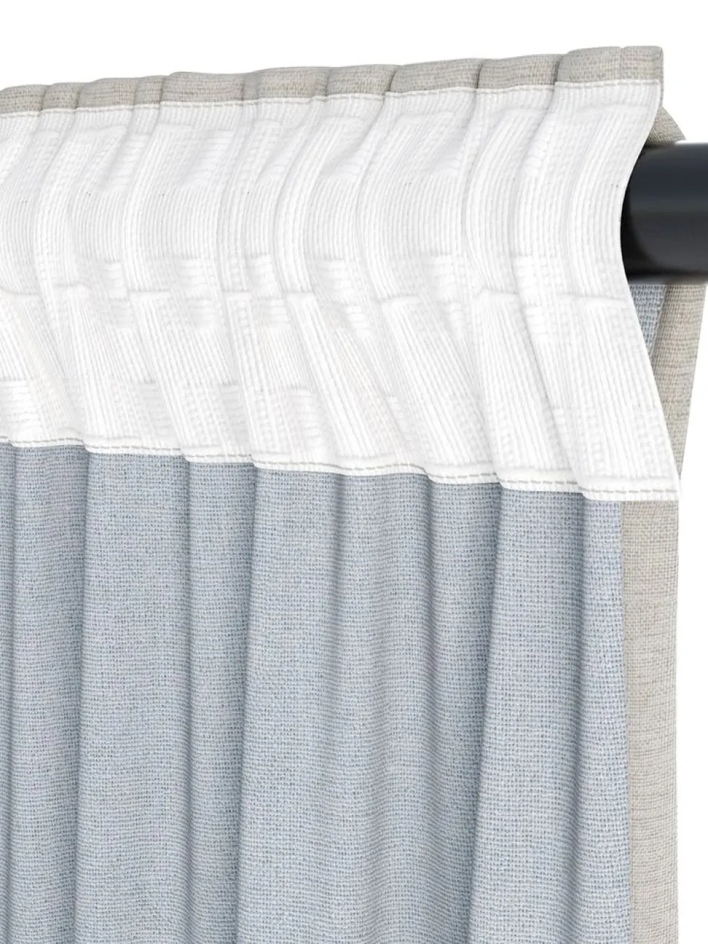 LEKARideau occultant LEKA 1x140x300 gris chaud