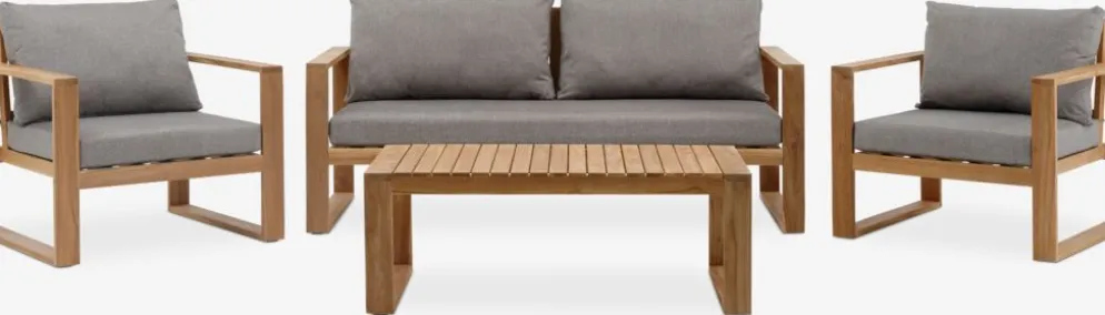 LILLEHOLMEnsemble lounge LILLEHOLM 4,5 personnes teck