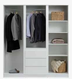 LIMFJORDENArmoire LIMFJORDEN 180x200 combi blanc